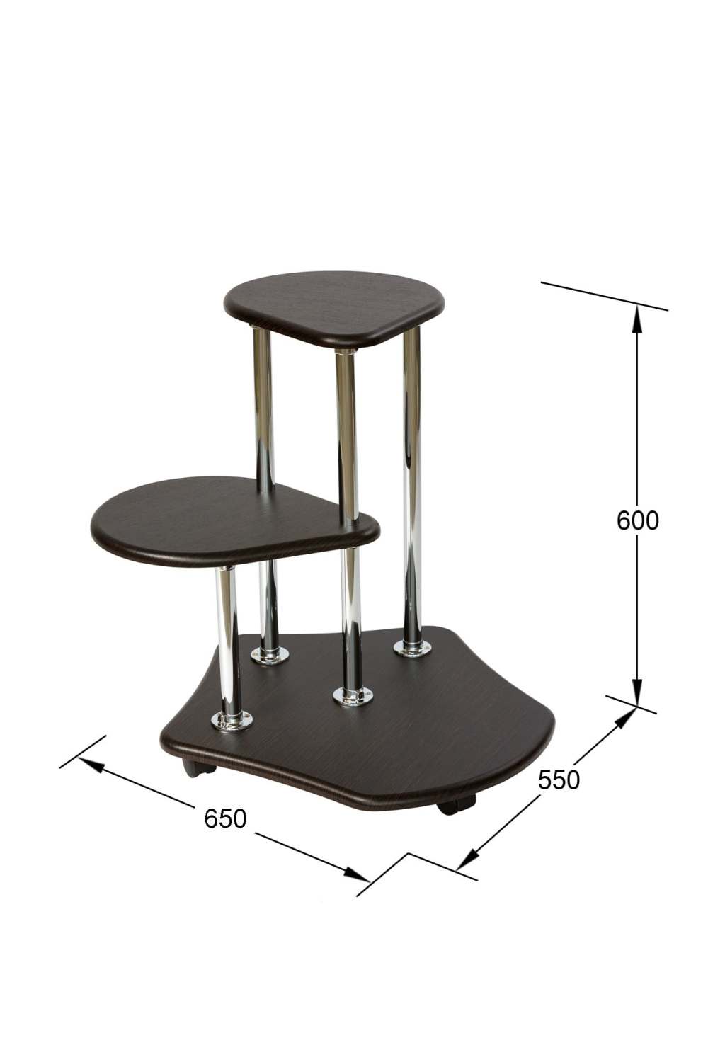 Подставка для цветов «Двоечка» Венге
