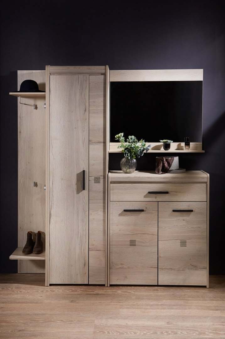 Прихожая «Мале» Дуб Галифакс белый