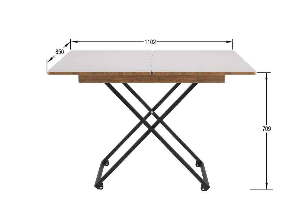 Стол-трансформер «Андрэ» Loft дуб американский