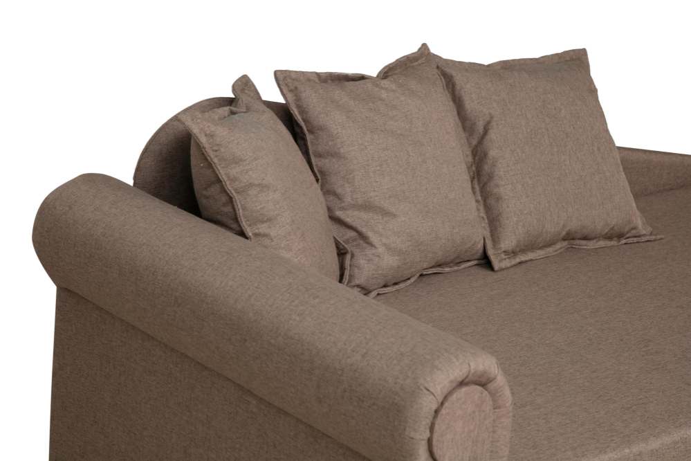 Диван-кровать «Троя» Жаккард тесла корица (вариант 1 левый)