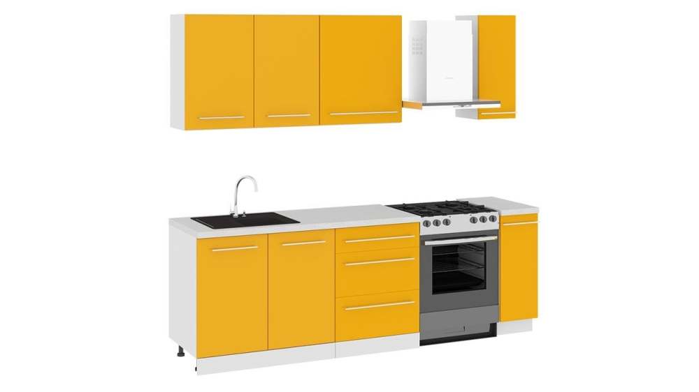 Модульная кухня «Ассорти» Лимон вариант 17