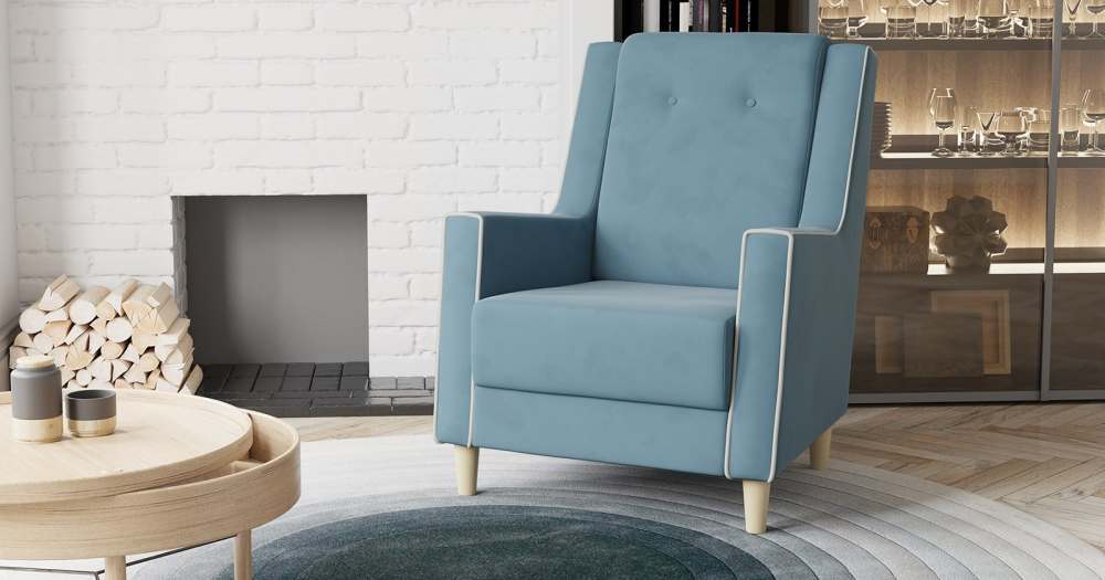 Кресло «Айрин» ТК 324 Велутто 47 светлый бирюзовый