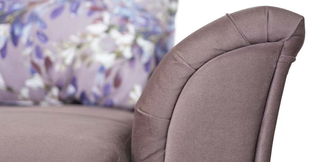 Диван 961 Лекко ява серо-розовый, спальное место 195x131 см