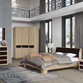 Спальня «Камелия Monro 7» Гикори Джексон светлый/Matrixmat 3117