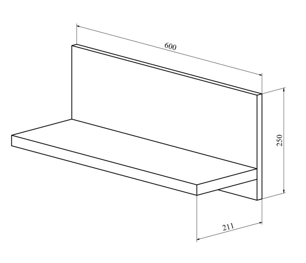 Полка размеры