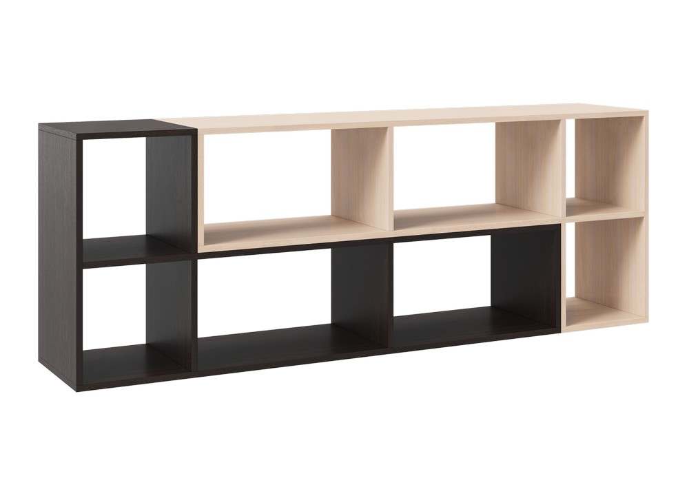 Комплект стеллажей НМ-001 «Фристайл» Венге/Дуб молочный вариант 2