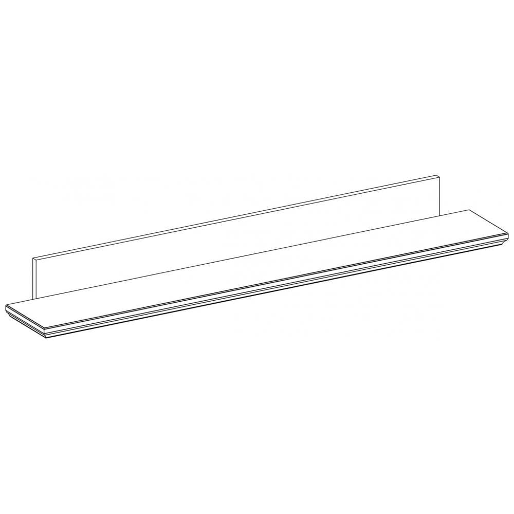 Полка навесная Т «Bordo» орех элия светлый/эльмо