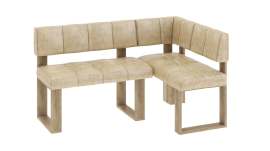 Скамья угловая «Мадрид» (Дуб Каньон светлый/ткань Richie Caramel)