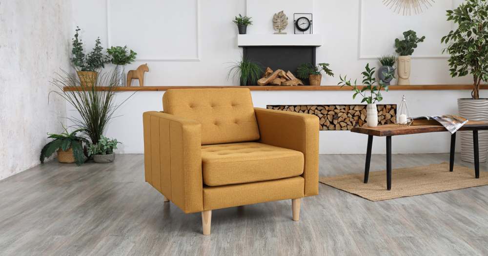 Кресло «Гарнет» ТК 435 Шерлок 520 (горчичный)