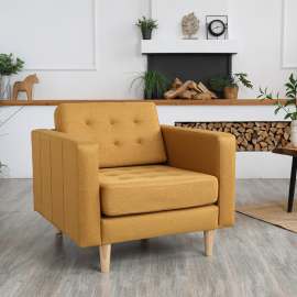 Кресло «Гарнет» ТК 435 Шерлок 520 (горчичный)