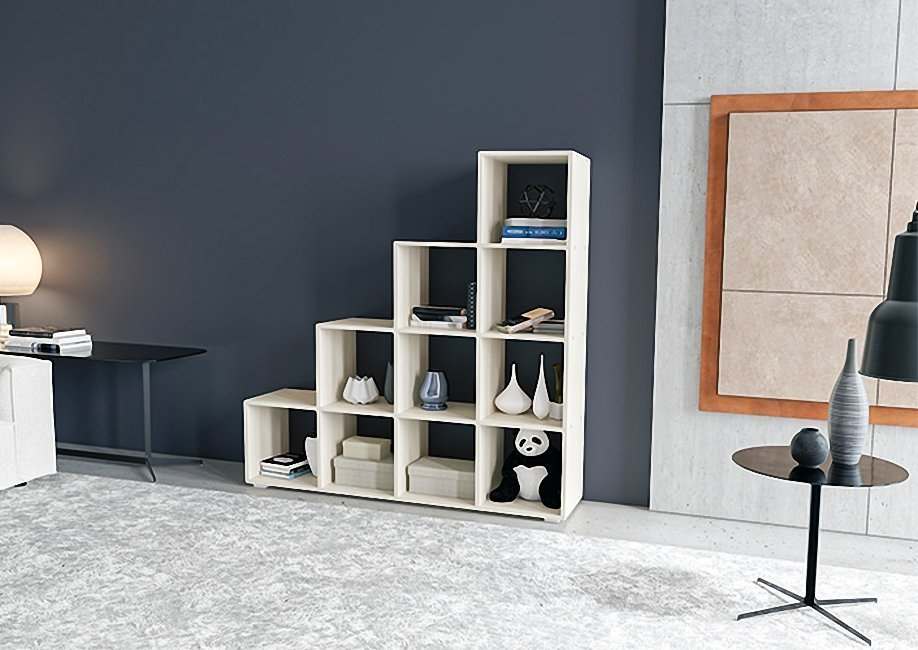 Стеллаж  «4» Ясень шимо светлый, ширина 140 см