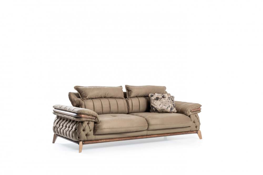 Диван 3х местный «Maserati» без спального места Бежевый