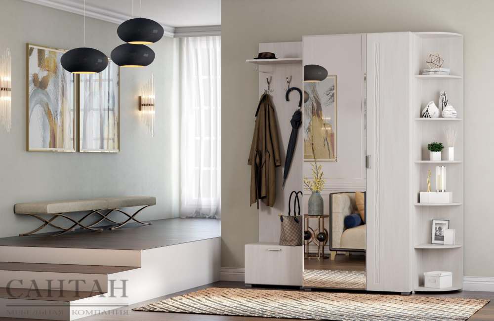 Прихожая «Лотос 25» Бодега белая