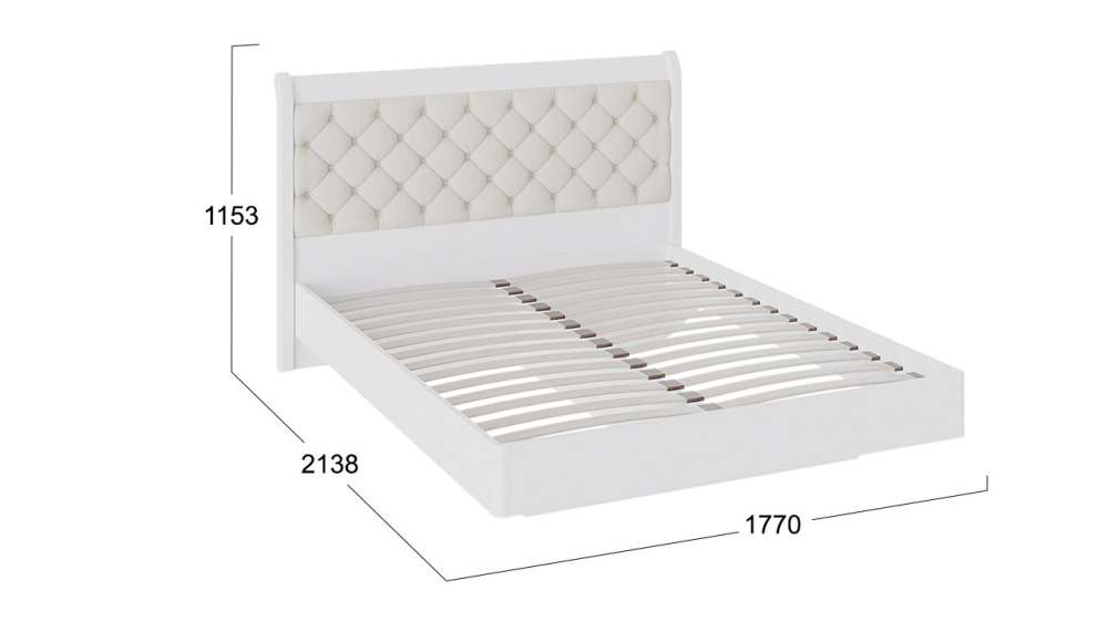 Кровать «Франческа» 160 Дуб Седан