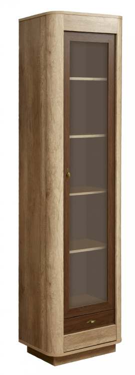 Шкаф-витрина 34.06 «Фантазия» Дуб каньон/дуб кальяри