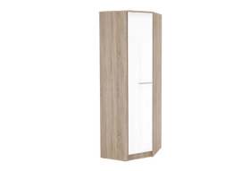 Шкаф «11» С-5 Дуб Сонома светлый/МДФ Белый глянец