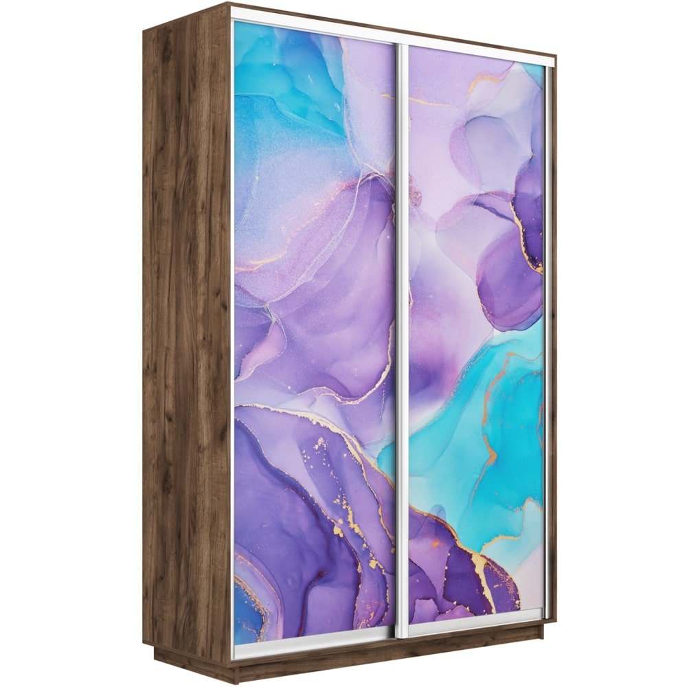 Шкаф-купе двухдверный «Экспресс Дуо» 2200 Фото 1002 крафт табачный