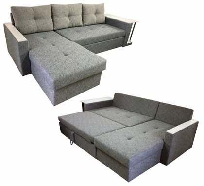 Диван угловой «Анета», 260х160х95 см, механизм дельфин
