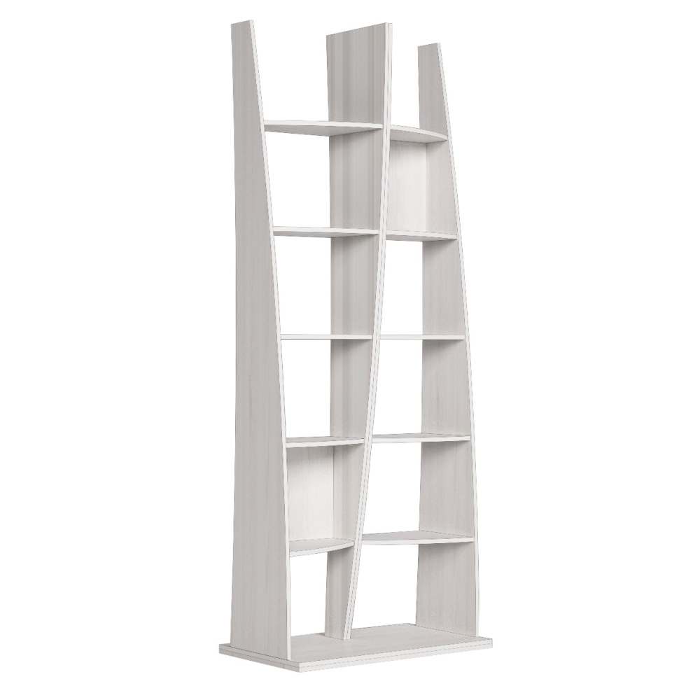 Стеллаж-перегородка «Макао 2» Белая лиственница, ширина 90 см