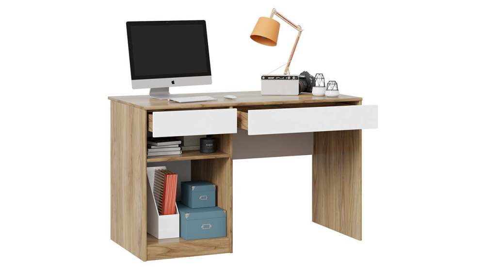 Стол письменный «Марвин» Какао/Белый