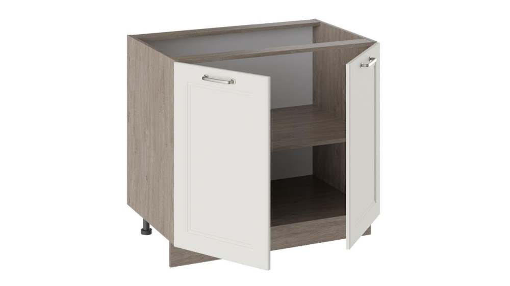 Шкаф напольный «Одри» Н_72-90_2ДР Бежевый шелк