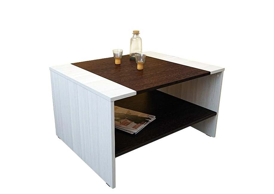 Столик журнальный «9» Дуб венге/дуб молочный