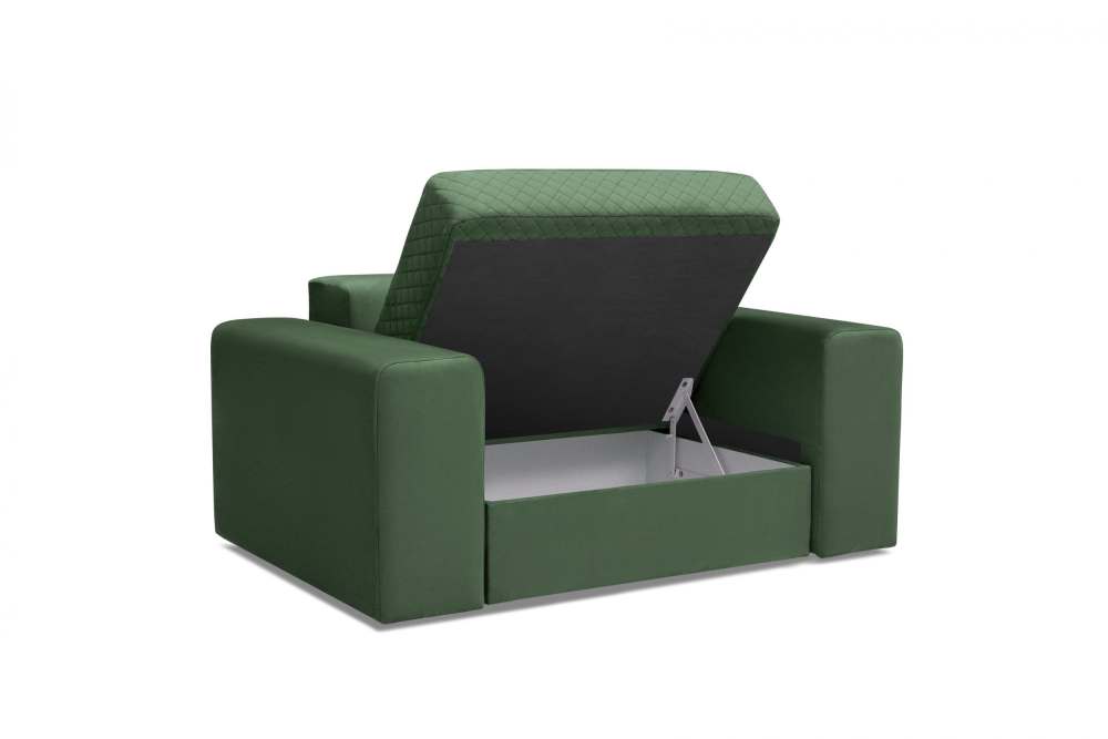 Кресло-диван «Даллас» иск.замша Green