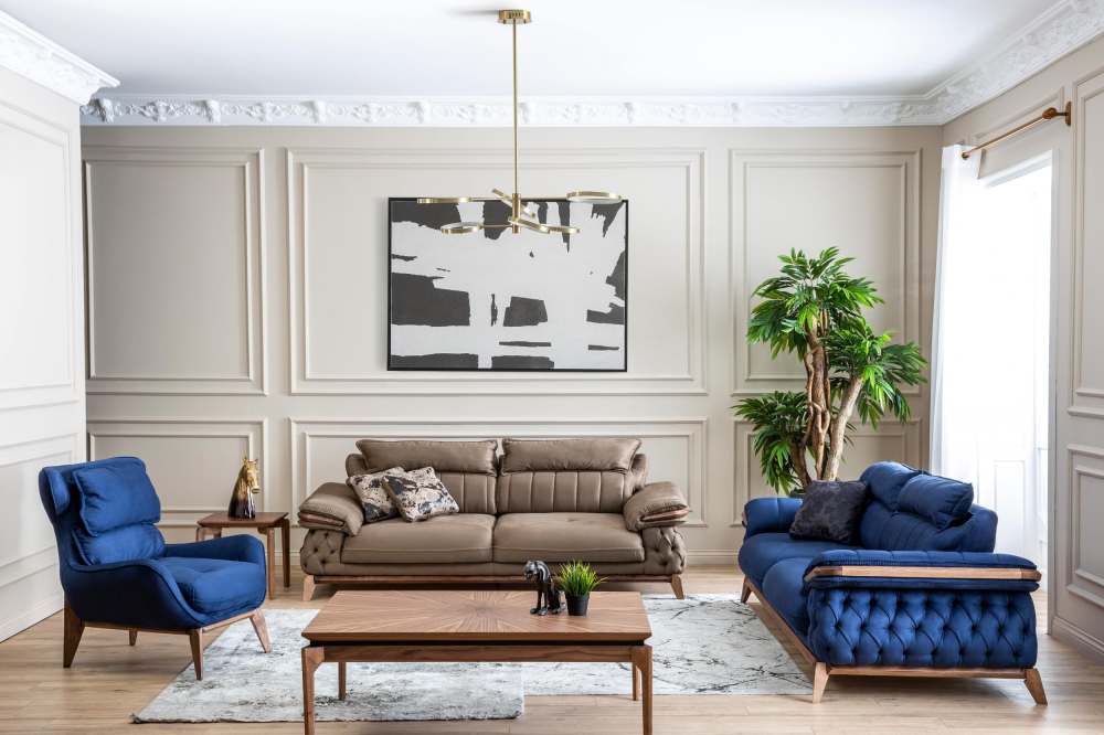 Диван 3х местный «Maserati» без спального места Бежевый