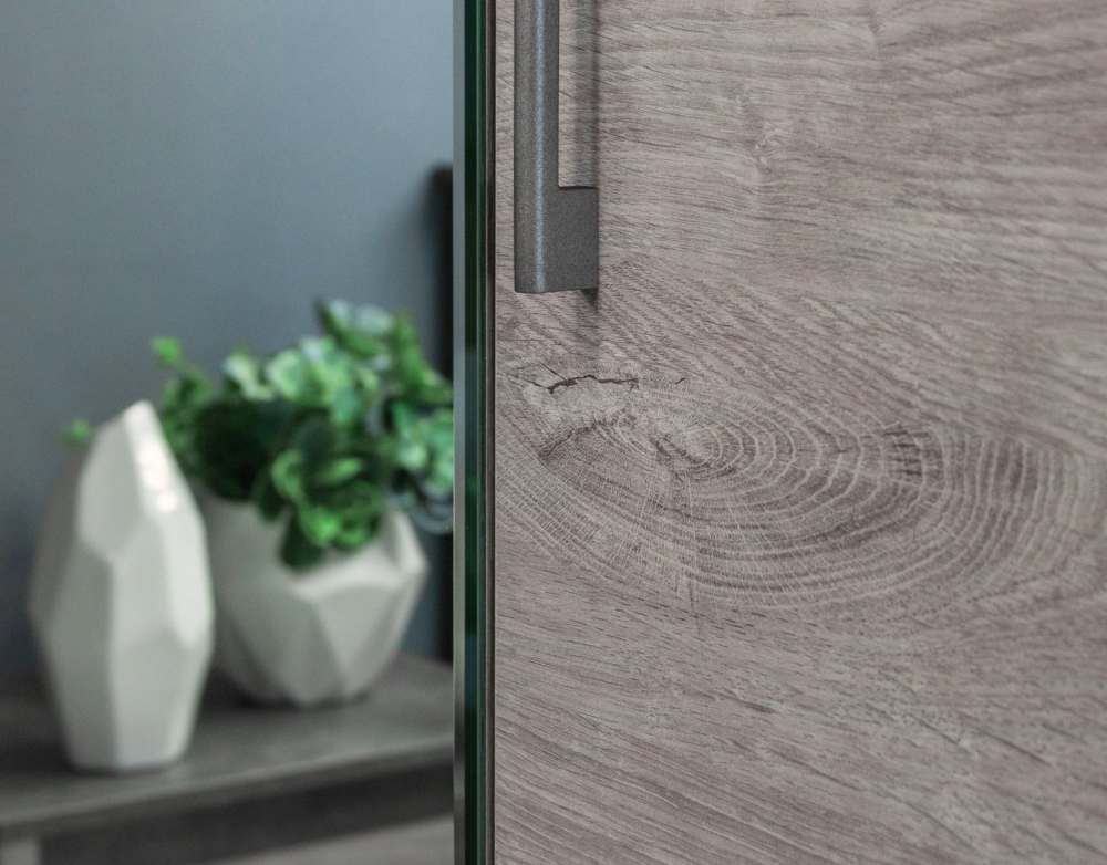 Спальня «Денвер» Риббек серый/Камень темный