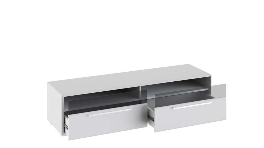 Тумба для ТВ «Наоми» белый глянец
