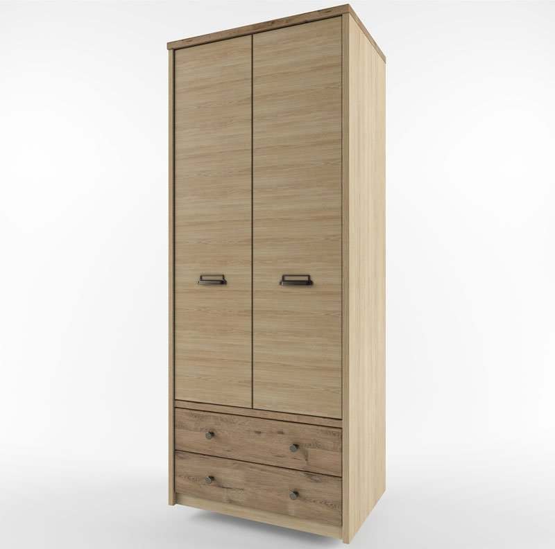 Шкаф  «Дизель» 2DG2S/D1 Дуб мадура/Веллингтон