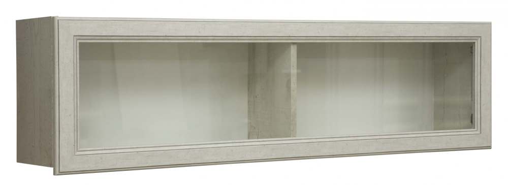 Полка навесная 32.18 «Сохо» Бетон пайн белый/бетон пайн патина