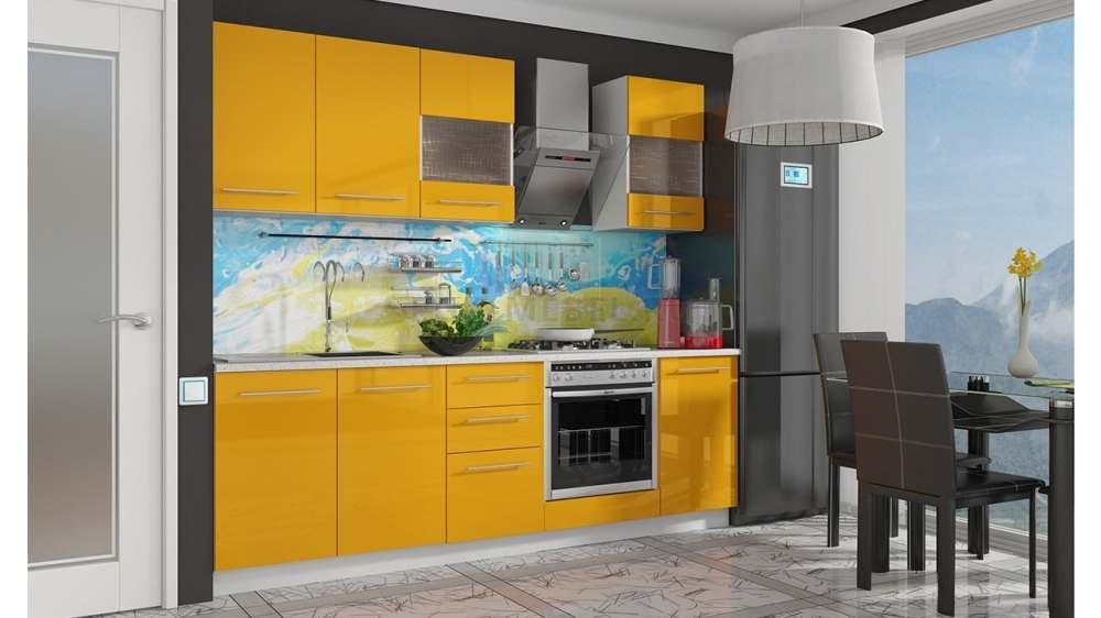 Модульная кухня «Ассорти» Лимон вариант 11