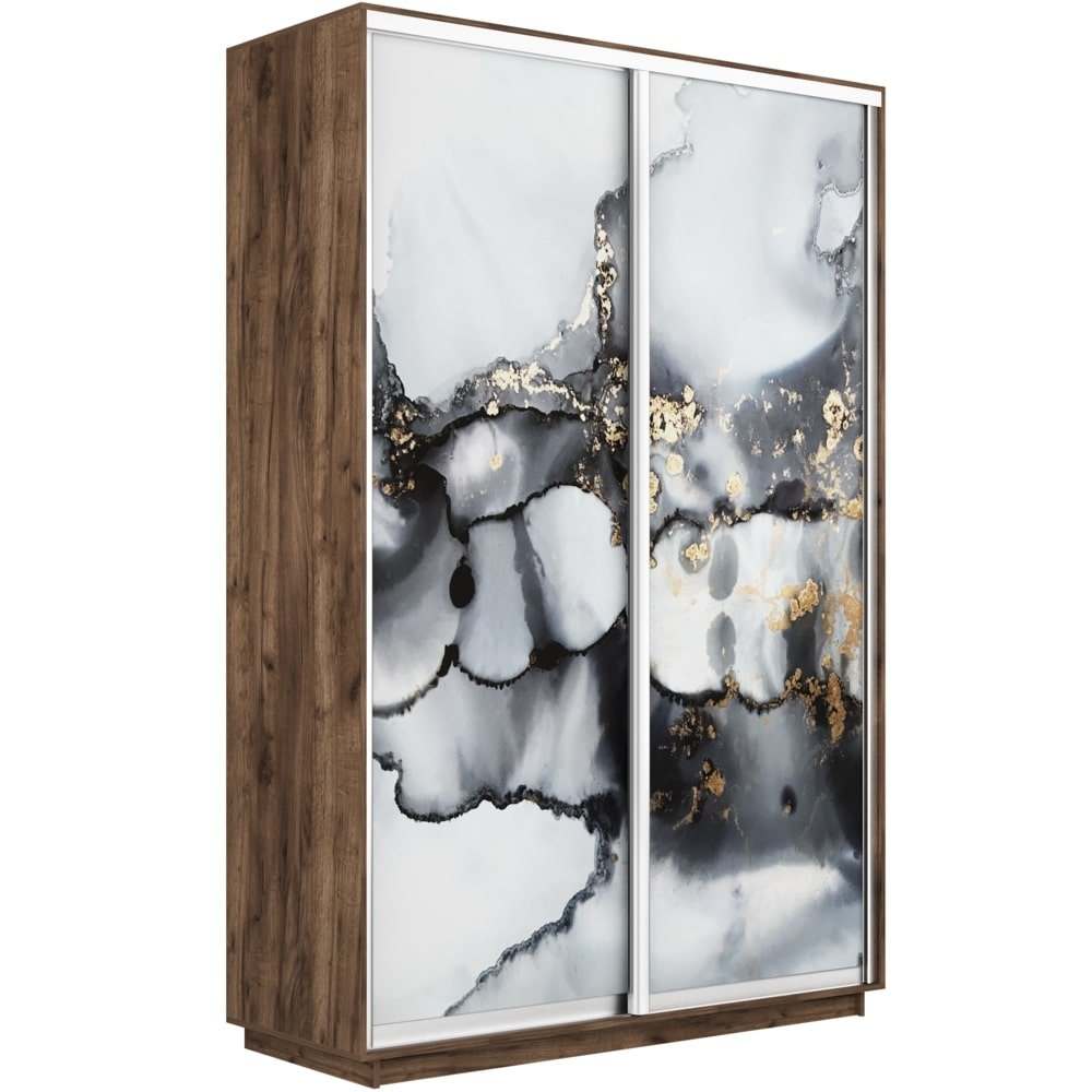 Шкаф-купе двухдверный «Экспресс Дуо» 2200 Фото 1001 крафт табачный