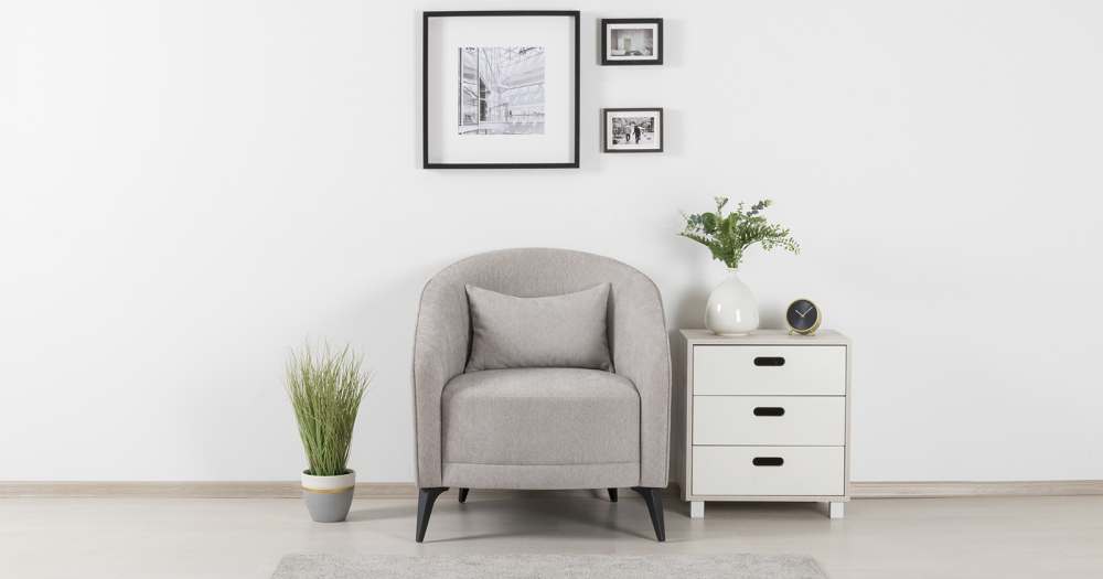 Кресло для отдыха «Бернис» ТК 441 Эстетика мун стоун (светло-серый)