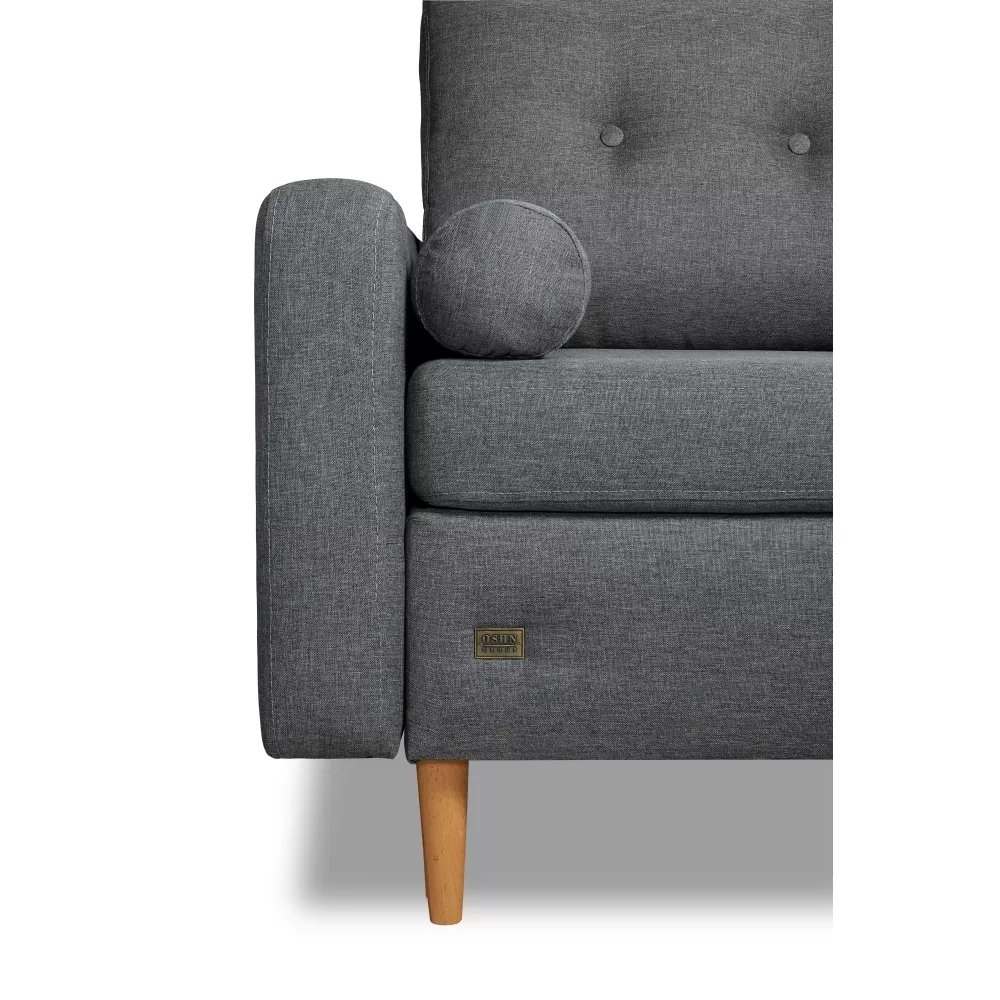 Диван угловой «Скандинавия» Savana grey (Рогожка) 