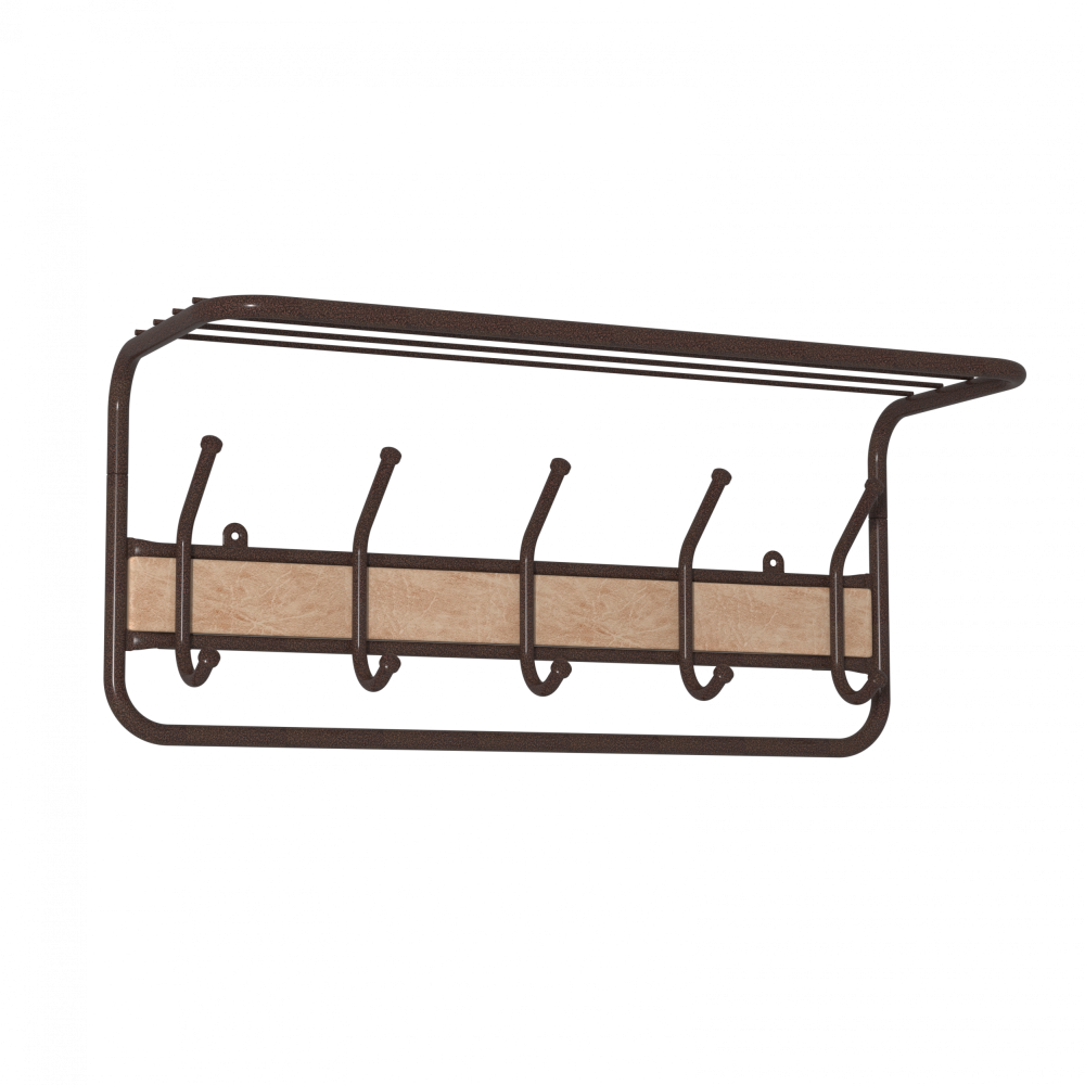 Вешалка с полкой 21В (со вставкой кожи)