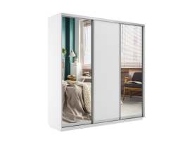 Трехдверный шкаф-купе «Экспресс 45 Трио» Медиум 2 Белый снег, высота 220/240 см