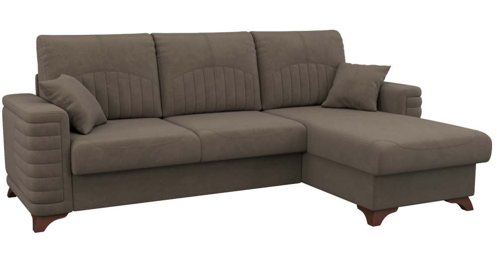 Диван-кровать угловой  «Джейми» ТД 168 Бентли 04 мокко