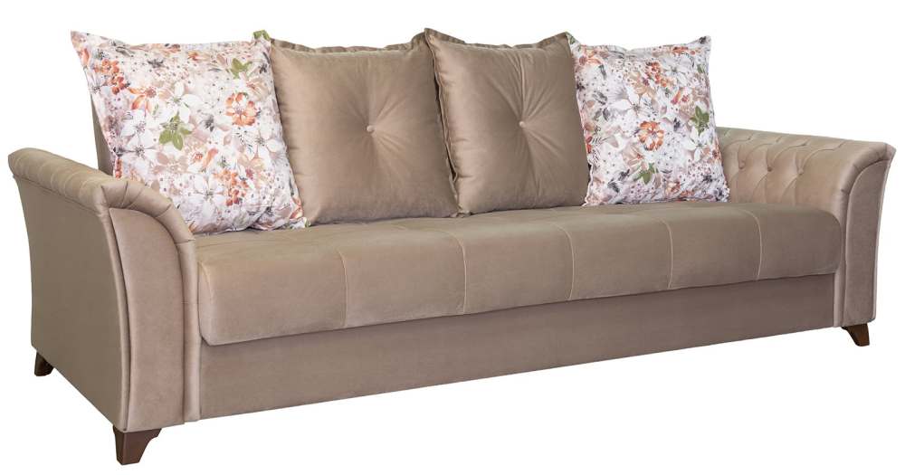 Диван «Ирис» десерт карамельный тауп