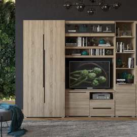 Гостиная «Уна 8» Дуб сонома/Венге