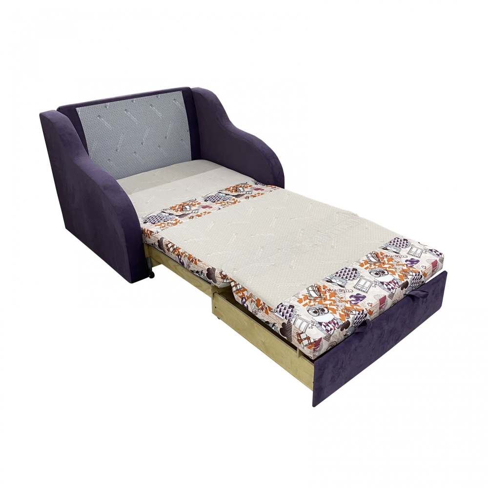 Детский диван «Юниор 1.1» Филин манго/Витал плюм выкатной