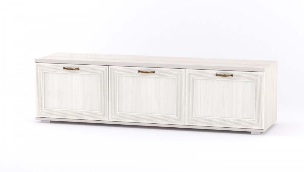 Тумба под ТВ ТБ-202 «Комо» Вудлайн кремовый/Аруша венге патина