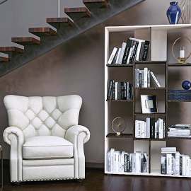 Стеллаж  «1» Дуб венге/дуб молочный, высота 181 см