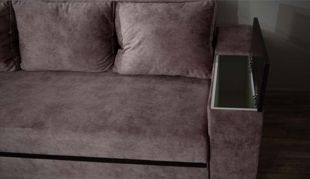 Диван прямой «Браун» Nevada mocca место для хранения