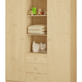 Шкаф 3-х секционный «Фея» клен