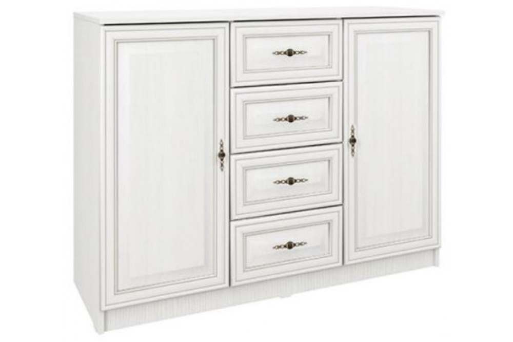 Комод «Габриэлла» 06.65 Вудлайн кремовый, ширина 120 см