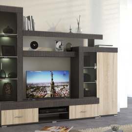 Стенка «Марк» Тик/Дуб Сонома