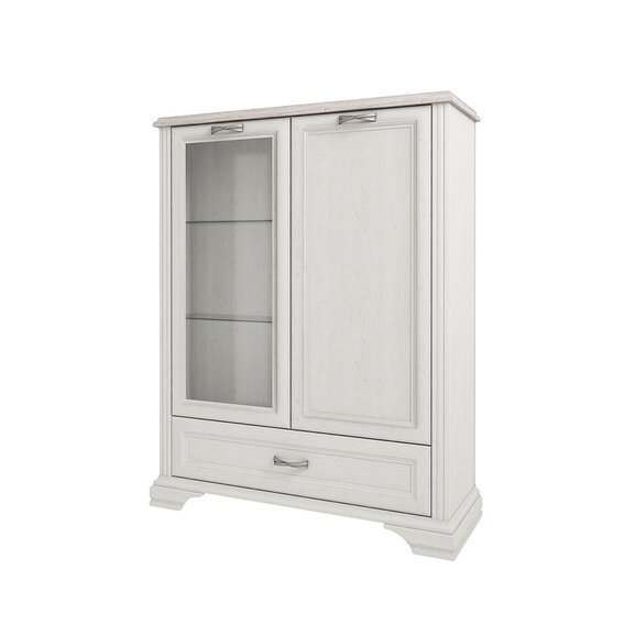 Шкаф с витриной «Монако» 1V1D1SL, глубина 38 см