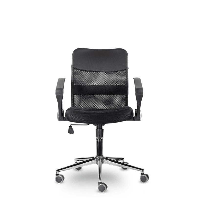 Кресло Директ Н лайт «МС-040» Хром черный